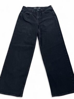 Old Navy Black High Rise Wide Leg Jeans